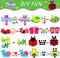 32-Pack Spring Bug Craft Kits – DIY Insect, Bee, Butterfly & Ladybug Stickers for Kids, Mothers’ Day Crafts, Home Activities & Fun Learning Projects